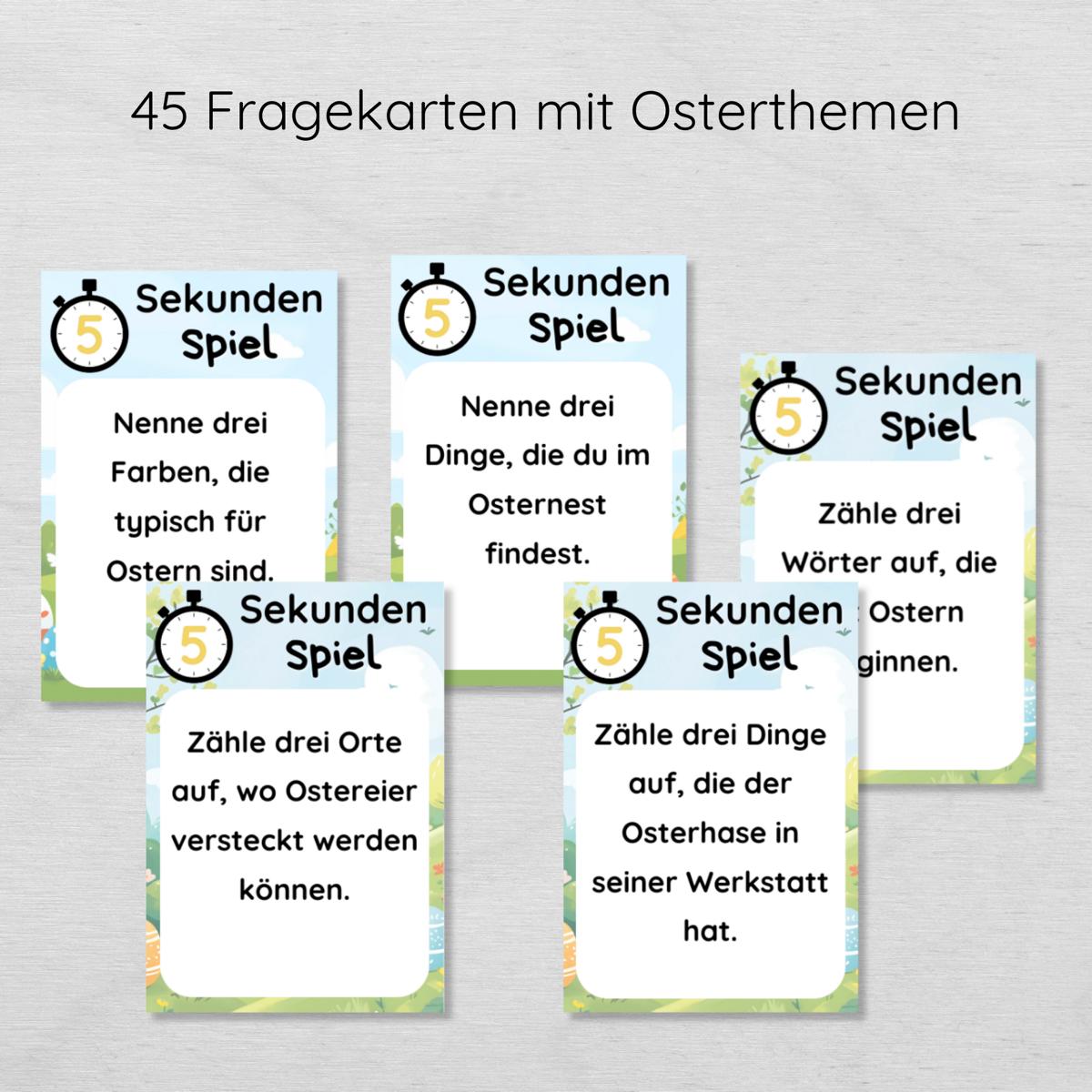 5 Sekunden Ostern Spiel für Kinder