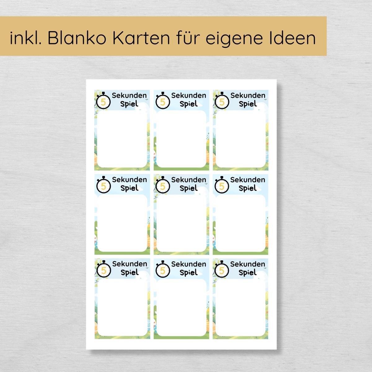 5 Sekunden Ostern Spiel für Kinder