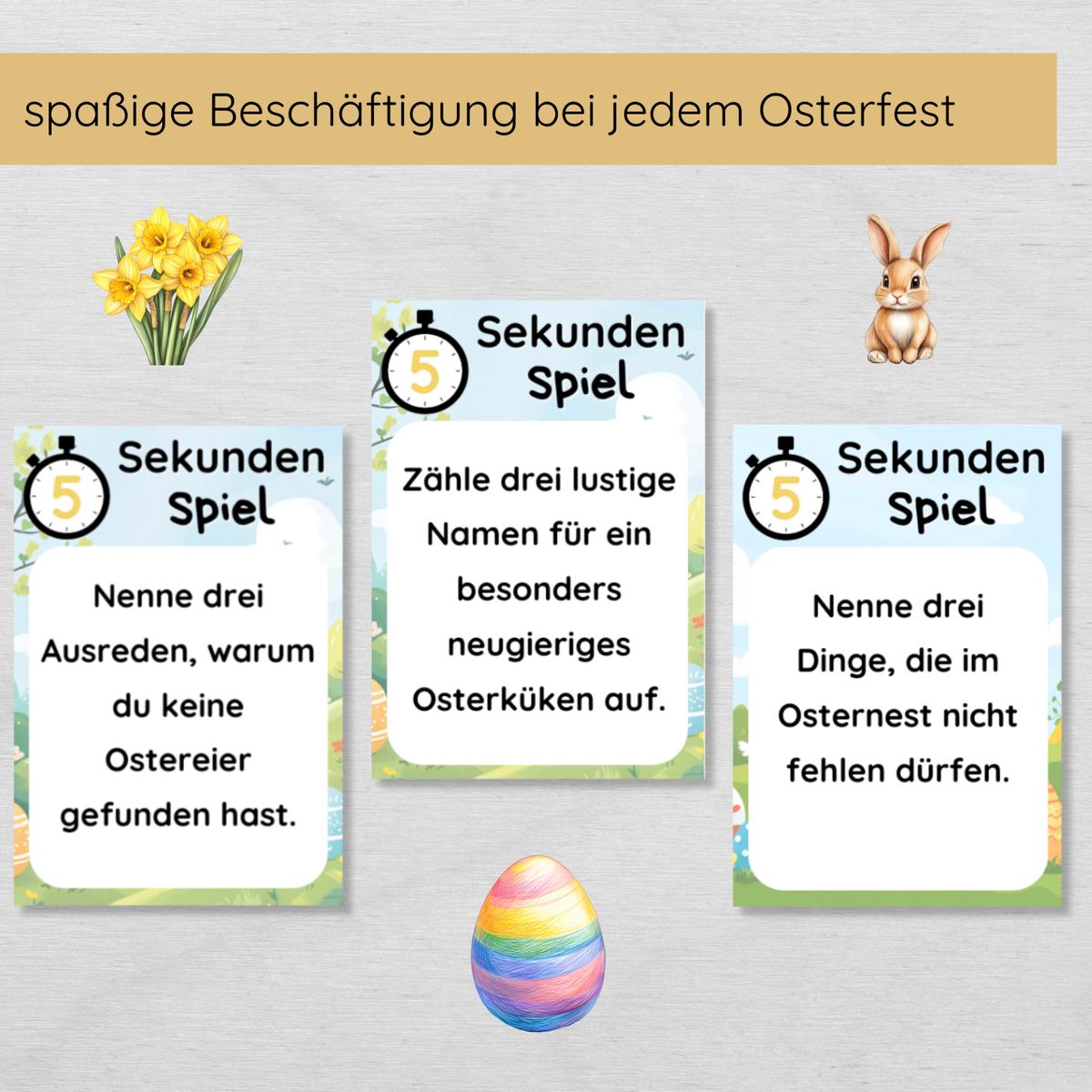 5 Sekunden Ostern Spiel für Kinder