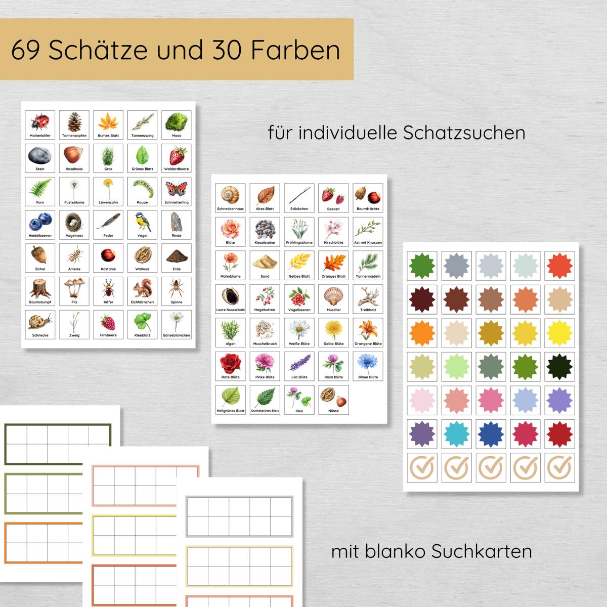 Schatzsuche im Eierkarton für Kinder, Bundle mit 9 Schatzsuchen