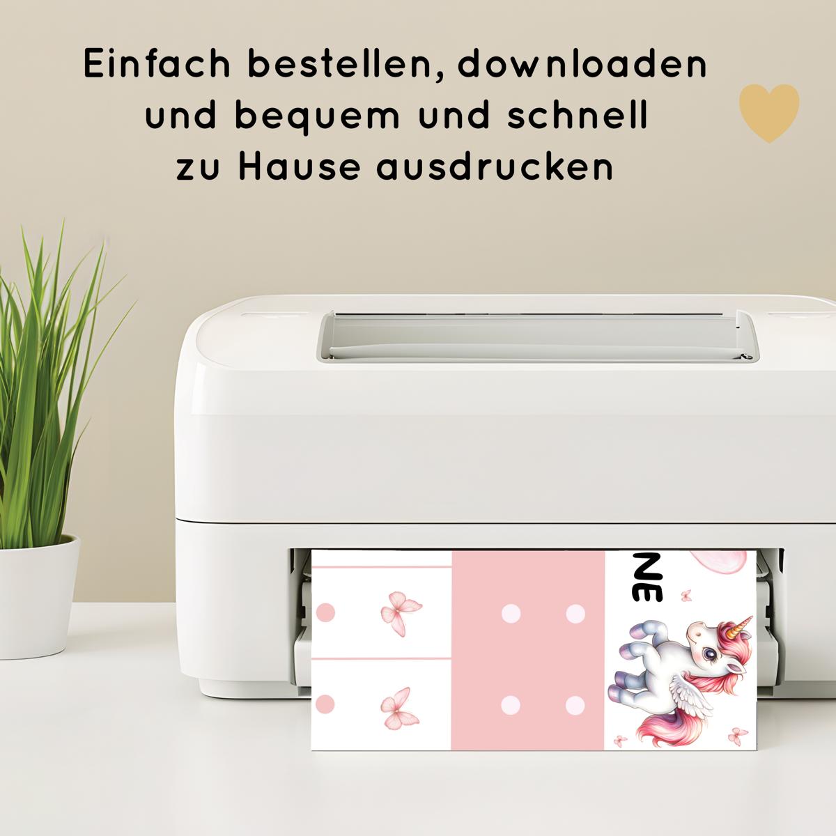 Einhorn Morgenroutine & Abendroutine Plan für Kinder, PDF Routineplan