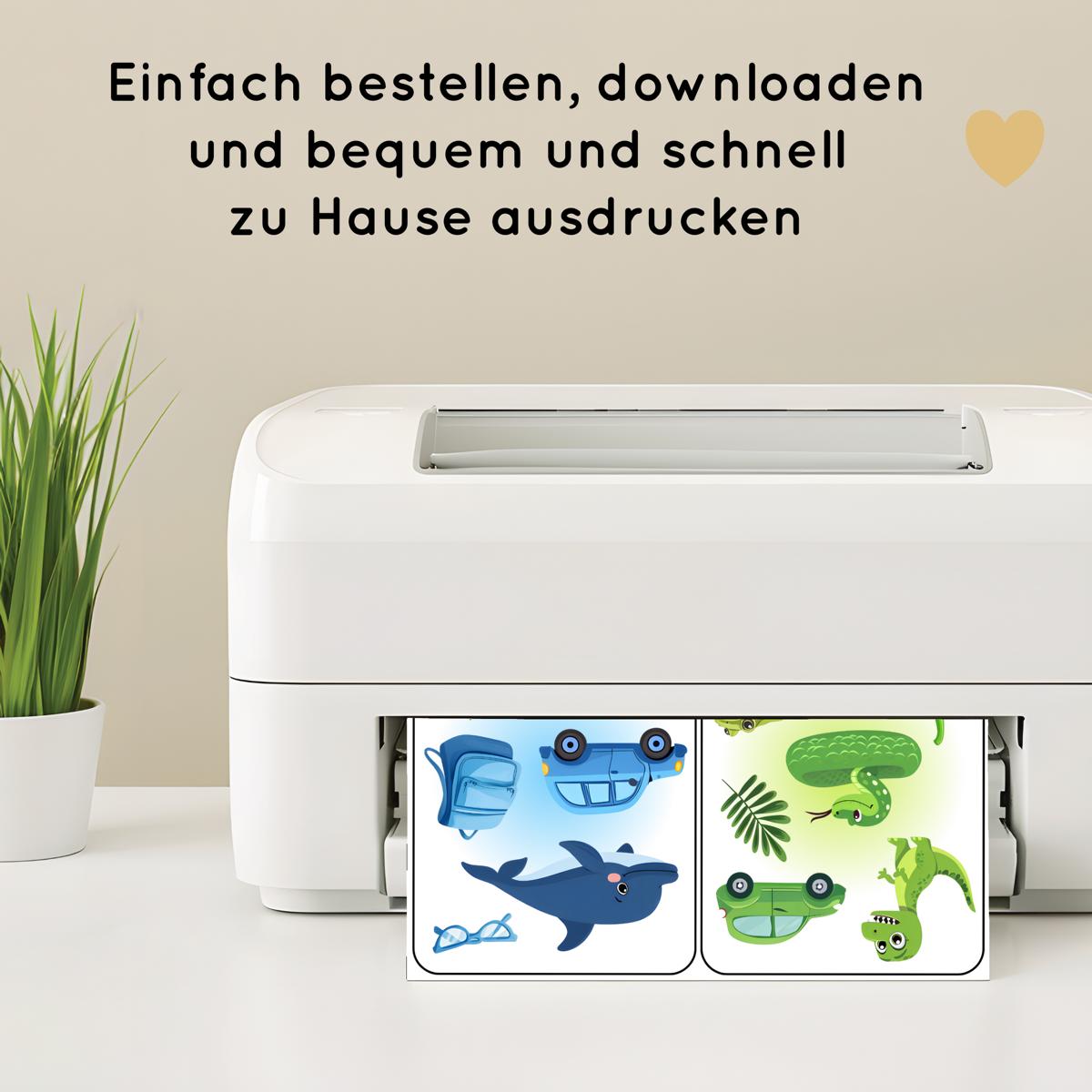 10 Farblernkarten für Kinder