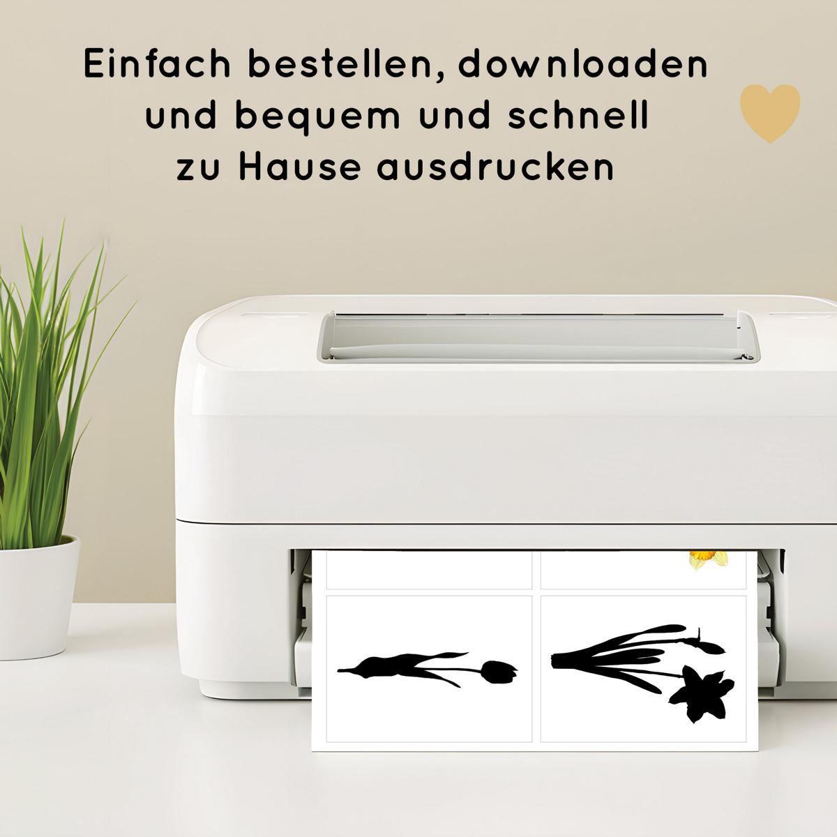 Blumen Schatten Zuordnungsspiel für Kinder