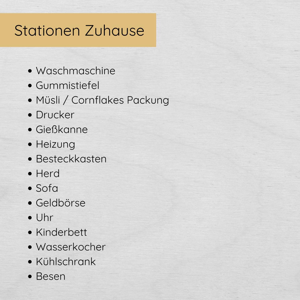 Indoor Schnitzeljagd mit 15 Hinweisen, Urkunde & 3 Spielen