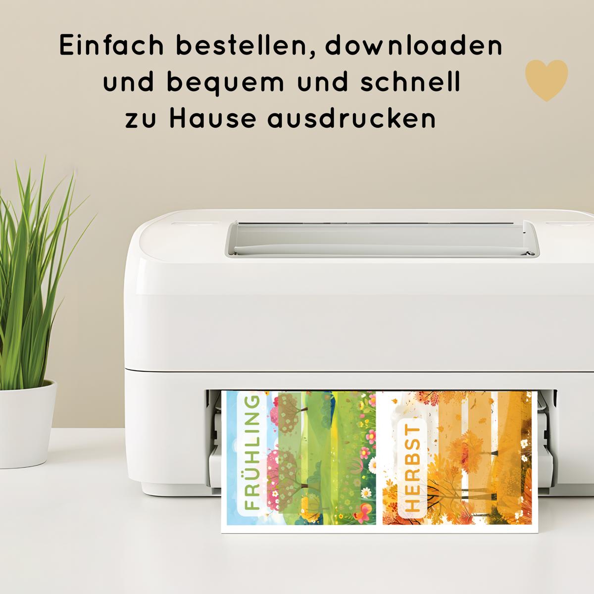 Jahreszeiten Bundle für Kinder: Jahreszeiten & Monate kennenlernen