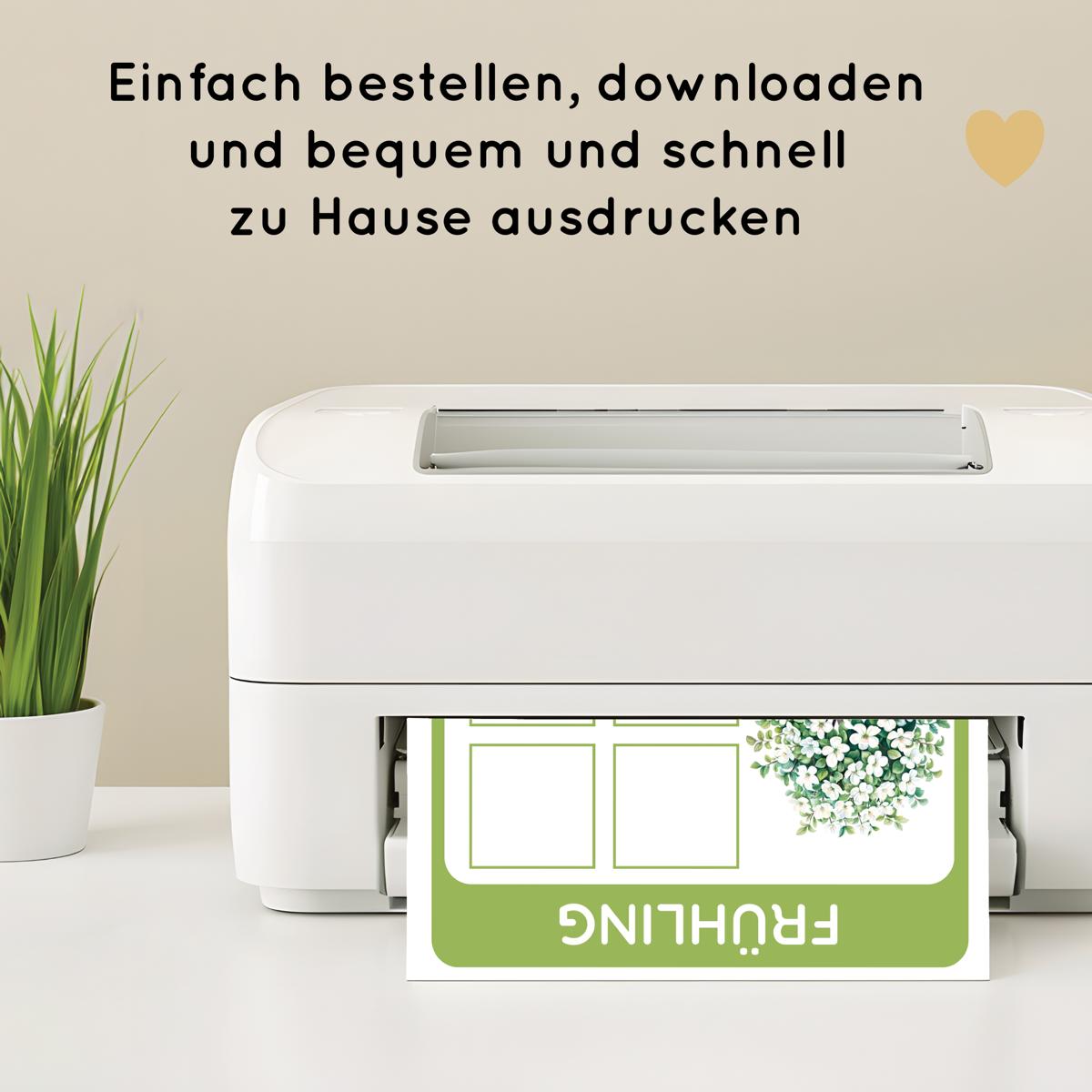 Jahreszeiten lernen Sortierspiel für Kinder