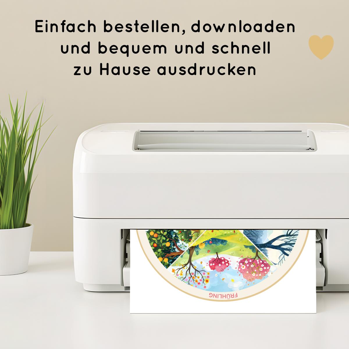 Jahreszeitenuhr für Kinder