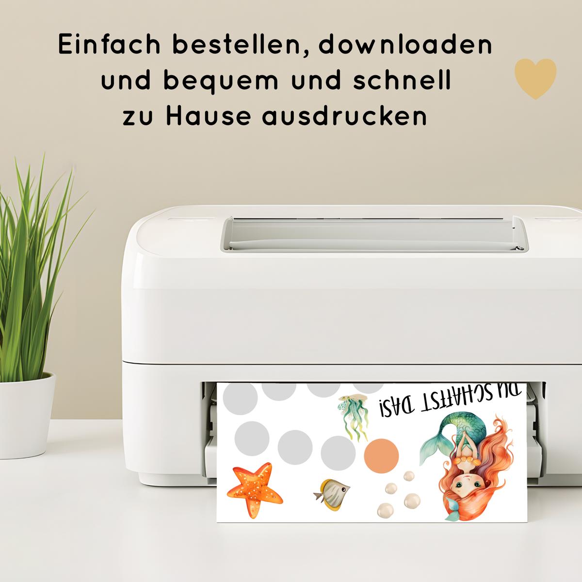 Meerjungfrau Belohnungsplan für Mädchen