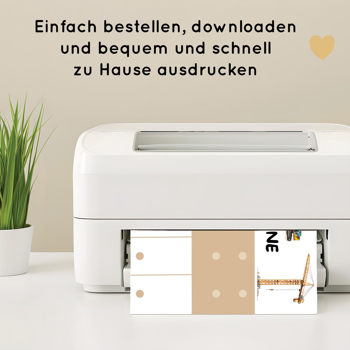 Baustelle Morgenroutine & Abendroutine Plan für Kinder, PDF Routineplan