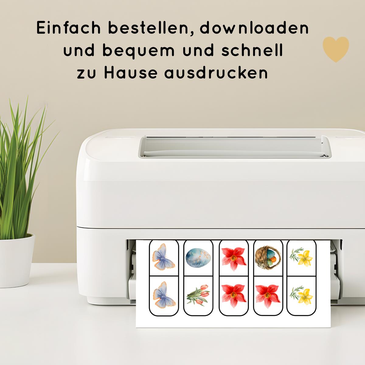 Ostern Domino Spiel für Kinder