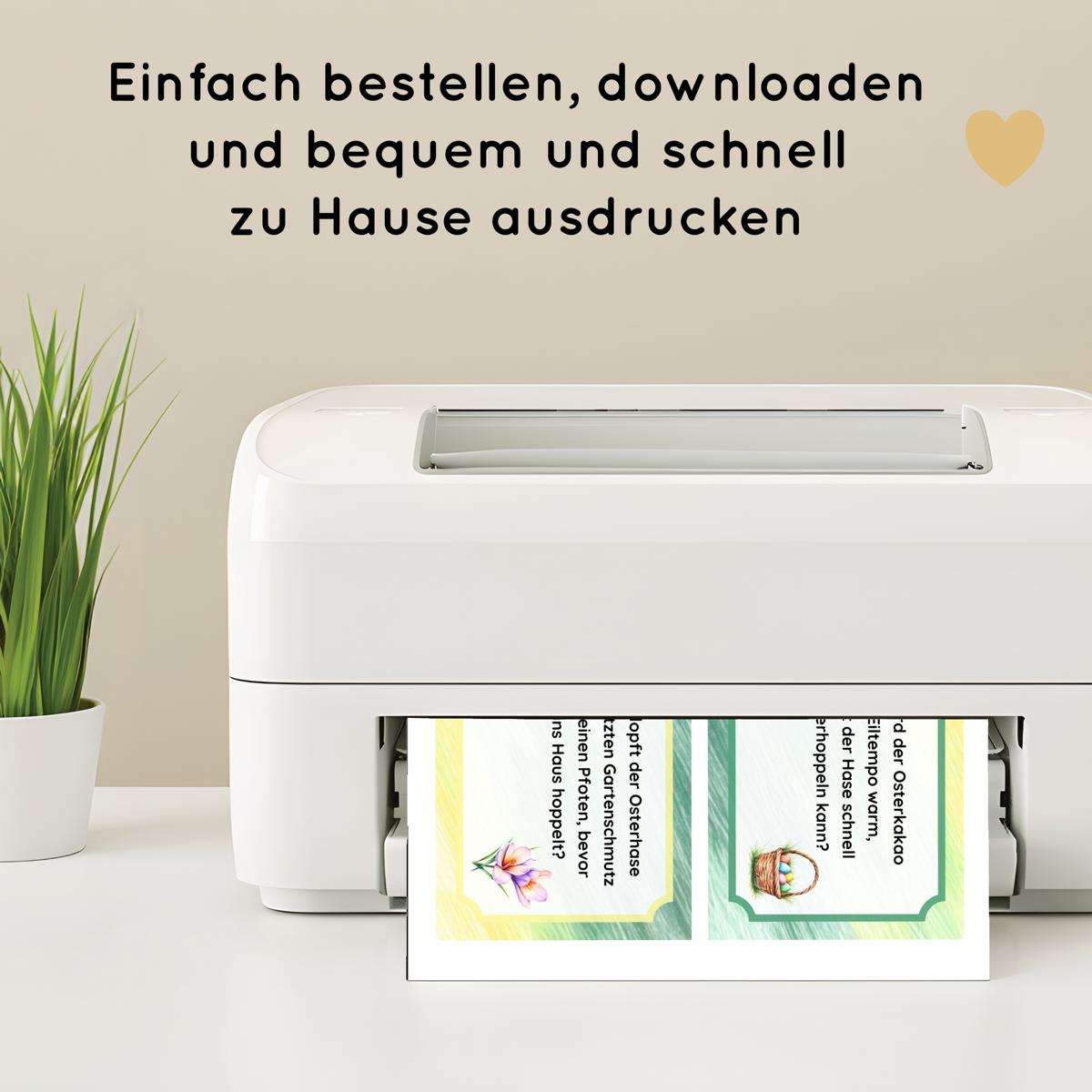 Ostern Indoor Schnitzeljagd - 20 einfache Hinweise, Urkunde & mehr