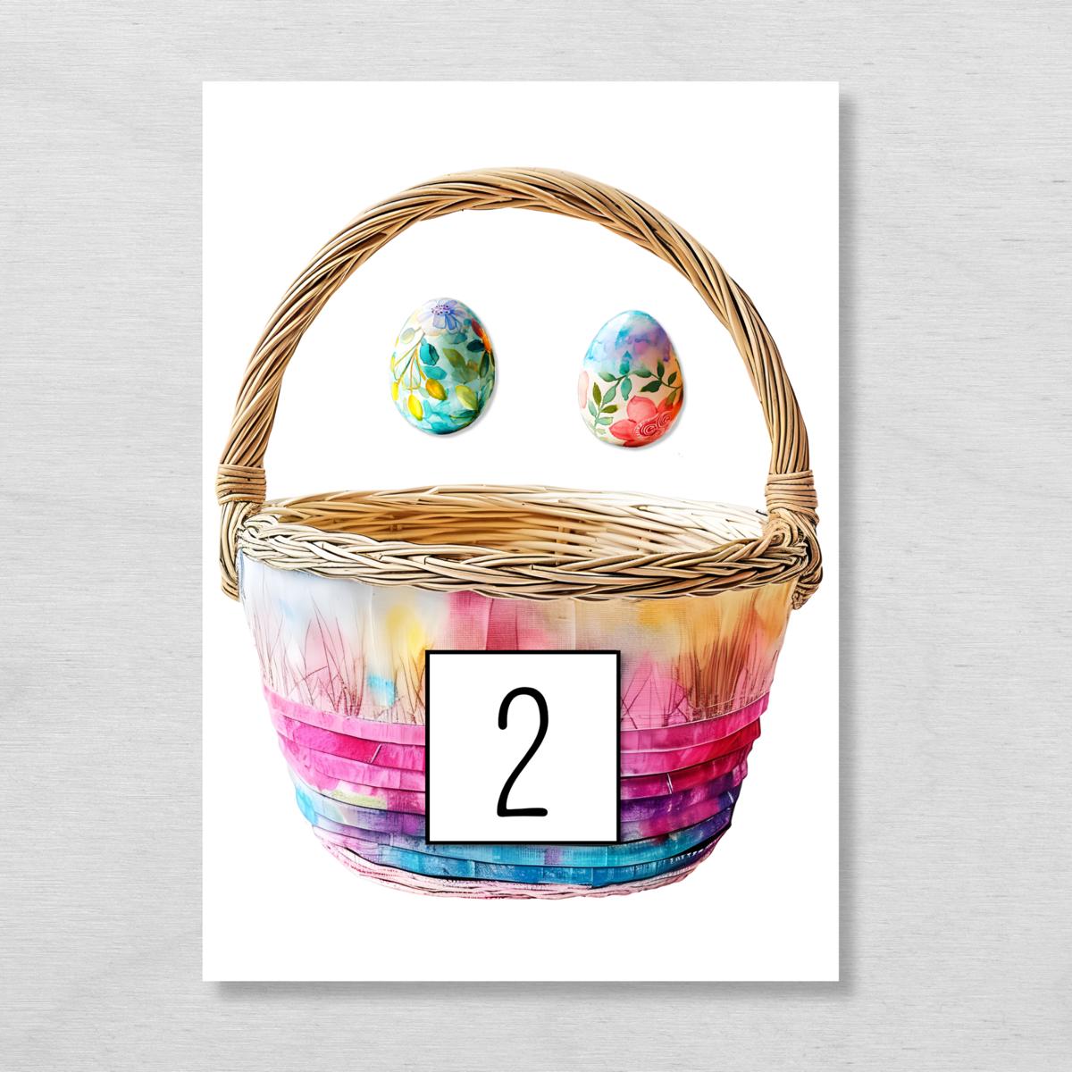 Ostern Zahlen bis 20 Lernspiel für Kinder