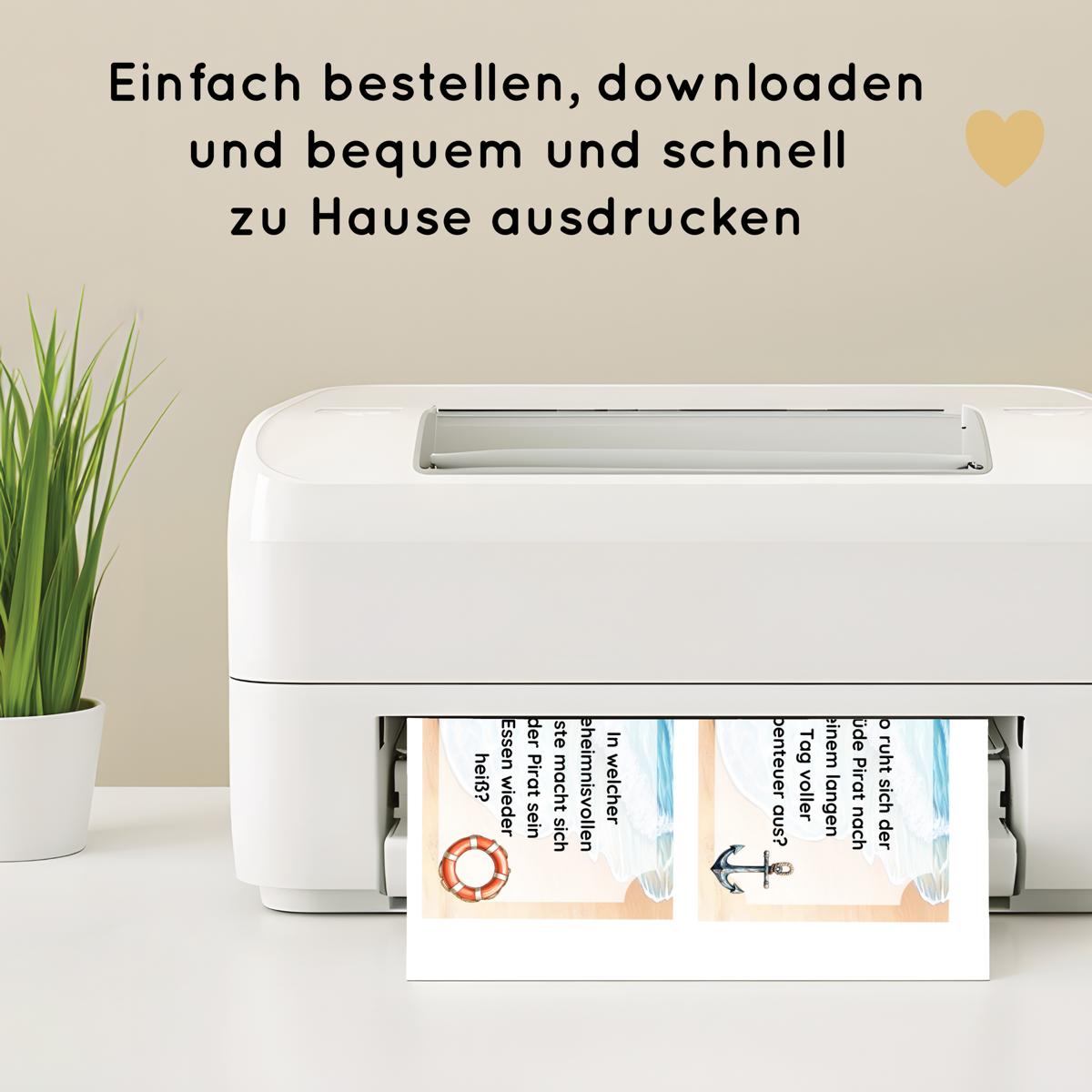 Piraten Indoor Schnitzeljagd - 20 einfache Hinweise, Urkunde & mehr