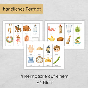 Reime Bildkarten für Kinder