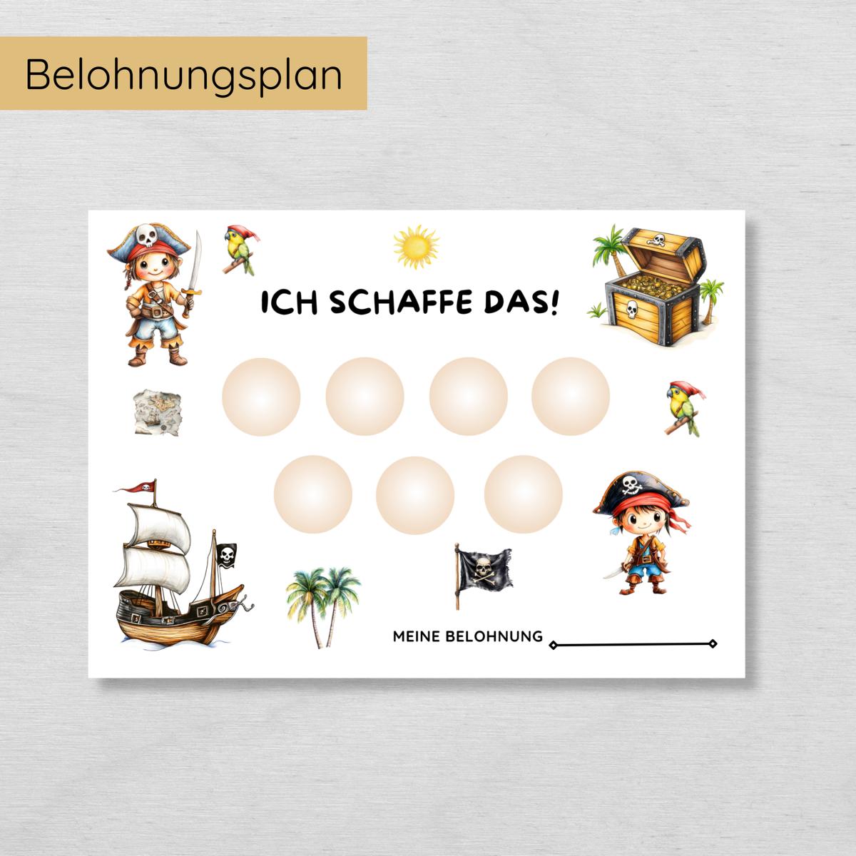 Piraten Routine Set mit 160 Routinekarten & Planern