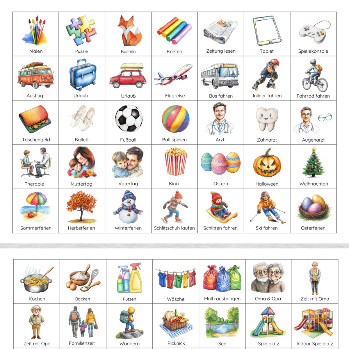 160 Routinekarten für Kinder, ideal für Routinepläne & Wochen- und Tagesplan