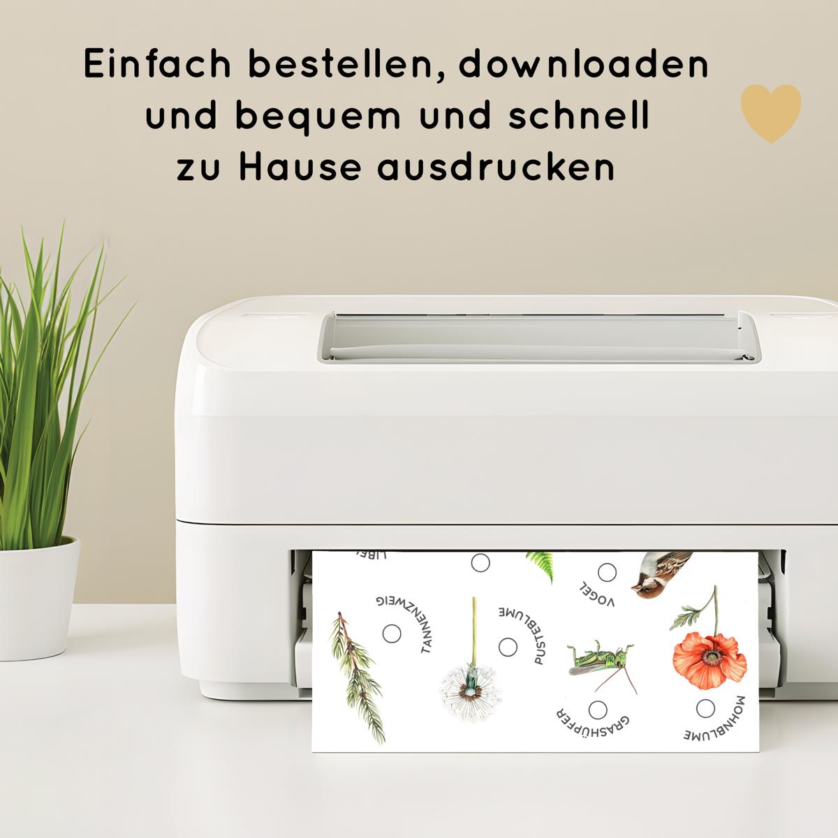 Sommer Schatzsuche für Kinder Druckvorlage