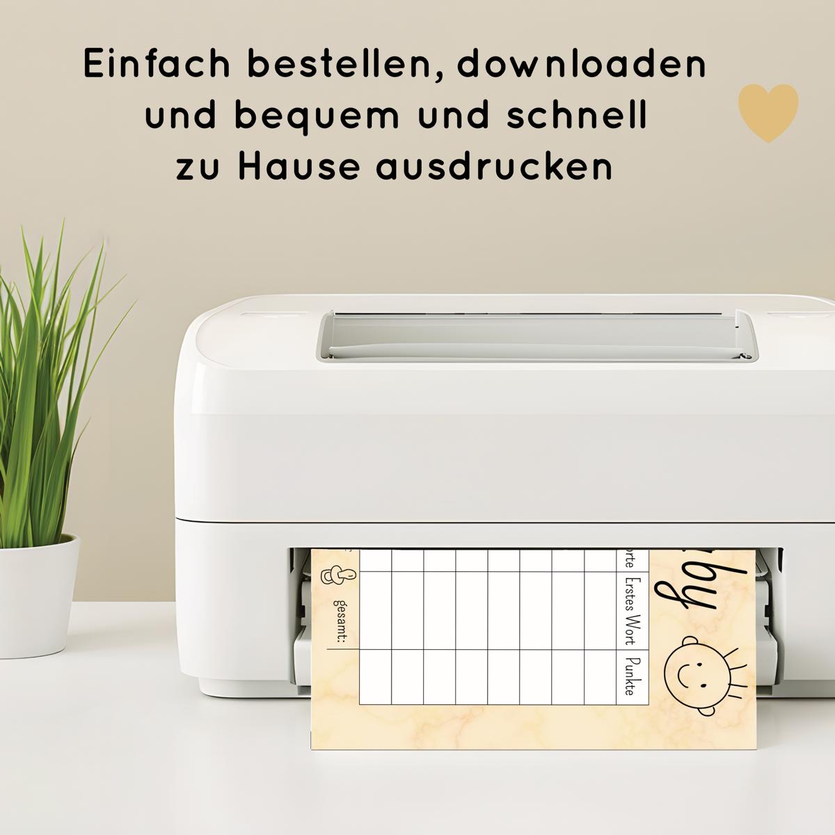 Stadt Land Baby Spielvorlage