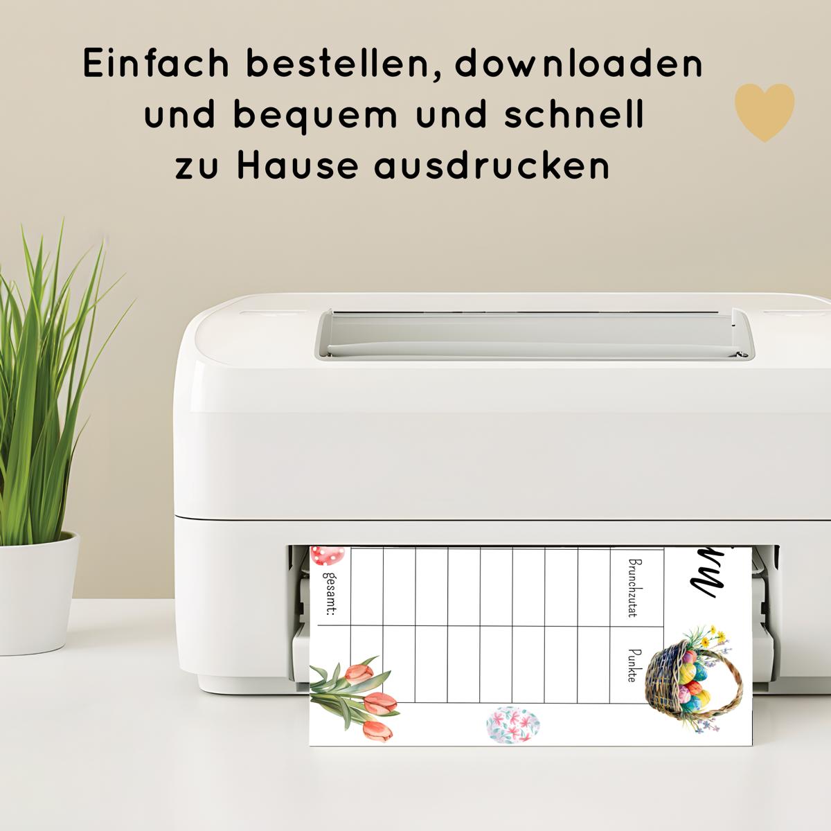 Stadt Land Ostern Spielvorlage zum Ausdrucken