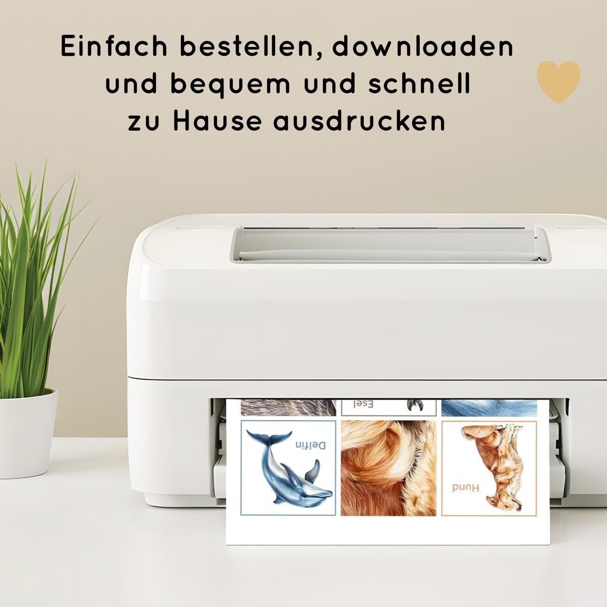 Tiermuster Legespiel für Kinder, auch als Memory nutzbar