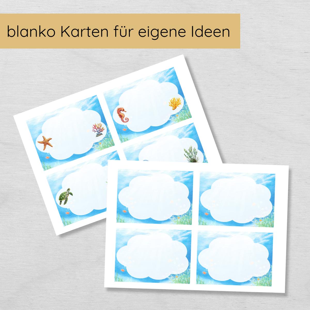 Unterwasser Indoor Schnitzeljagd - 20 einfache Hinweise, Urkunde & mehr