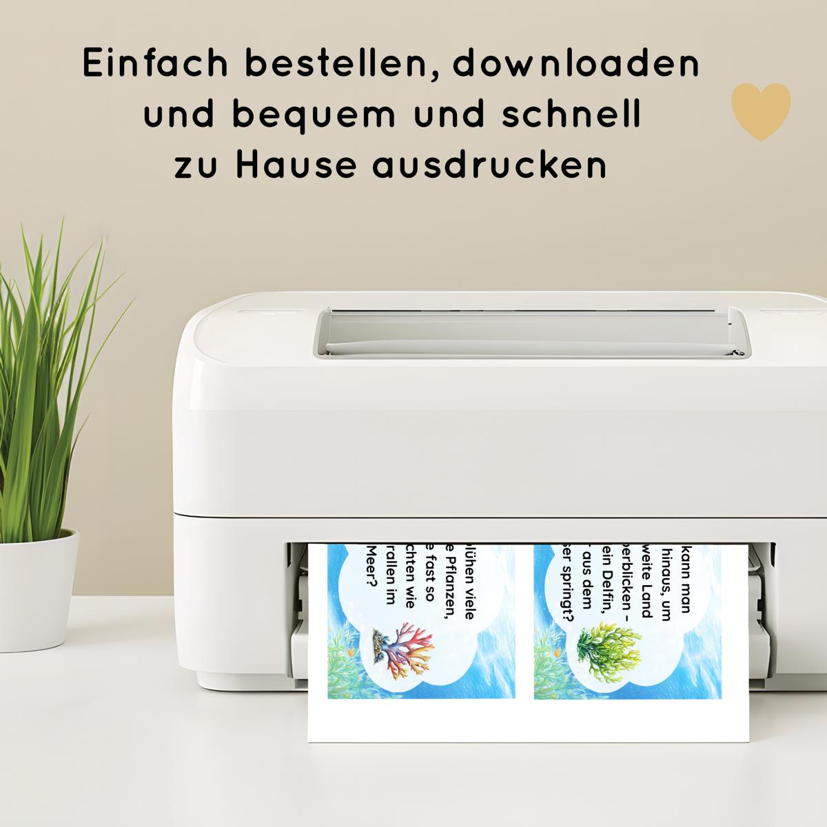 Unterwasser Outdoor Schnitzeljagd - 20 einfache Hinweise, Urkunde & mehr