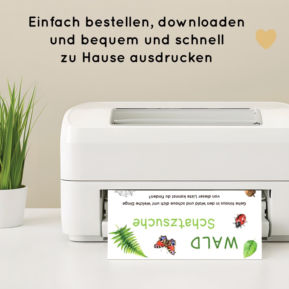 Waldschatzsuche für Kinder, Liste