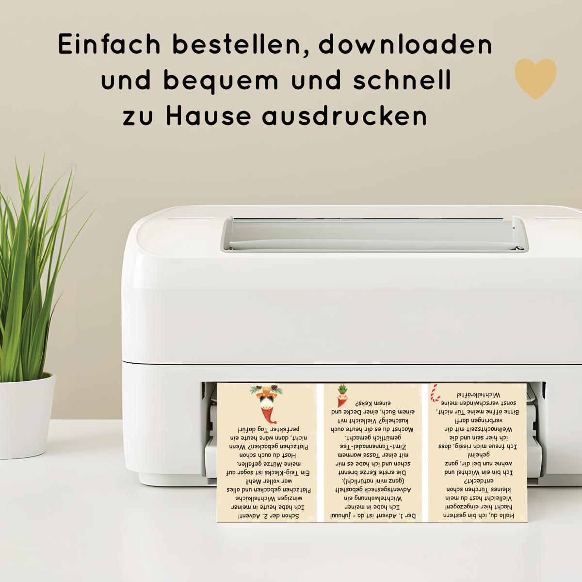 50 Wichtelbriefe plus Blanko Vorlagen & Briefumschläge