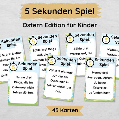 5 Sekunden Ostern Spiel für Kinder