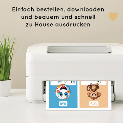 ABC Übungskarten Buchstaben schreiben lernen, hochkant