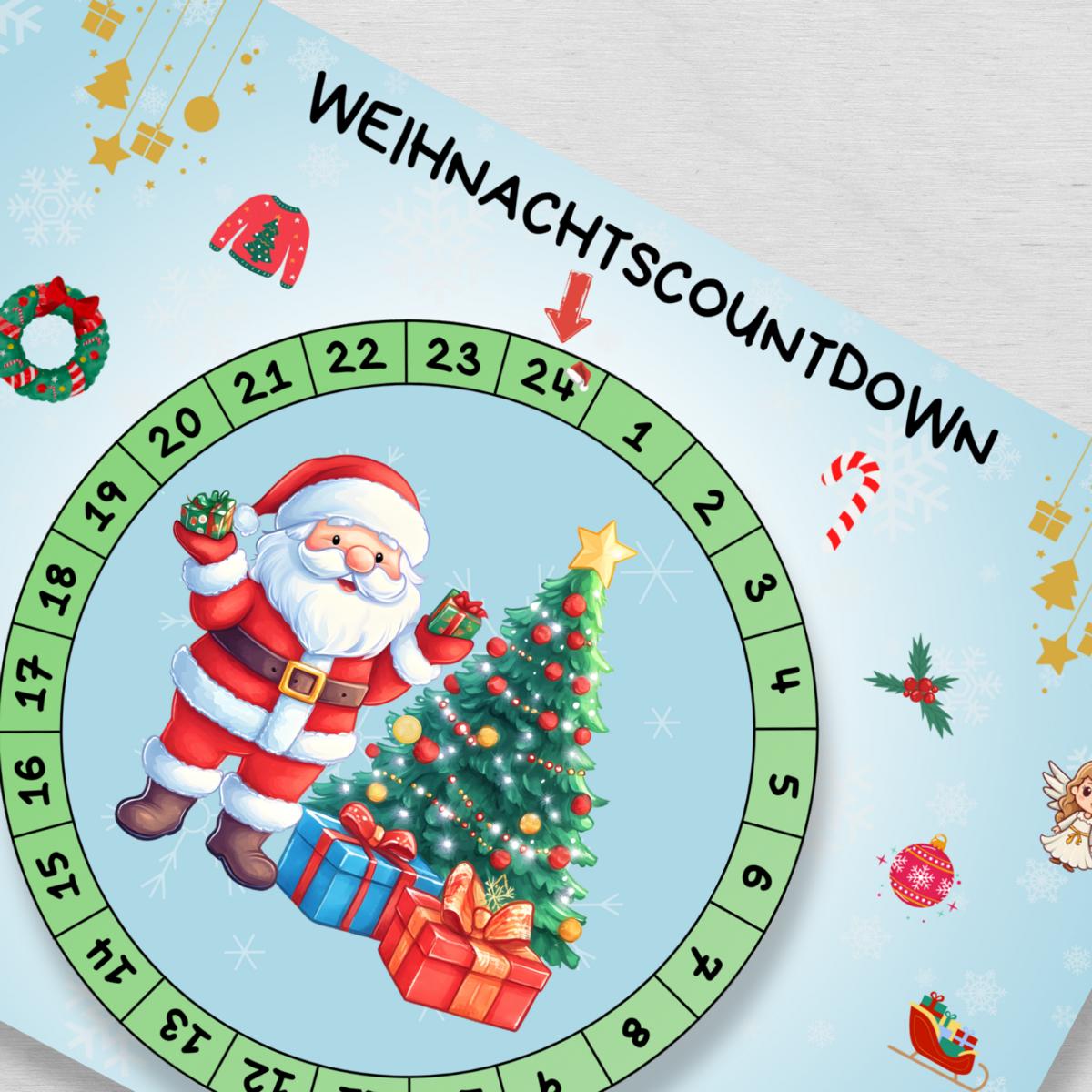 Adventskalender für Kinder Weihnachtscountdown Rad