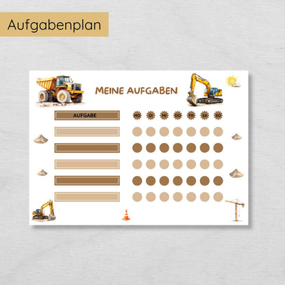 Baustelle Routine Set mit 160 Routinekarten & Planern