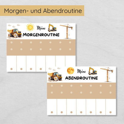 Baustelle Routine Set mit 160 Routinekarten & Planern