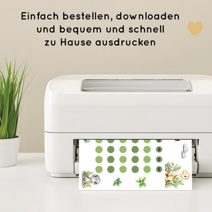 Dino Aufgabenplan und Belohnungsplan für Kinder