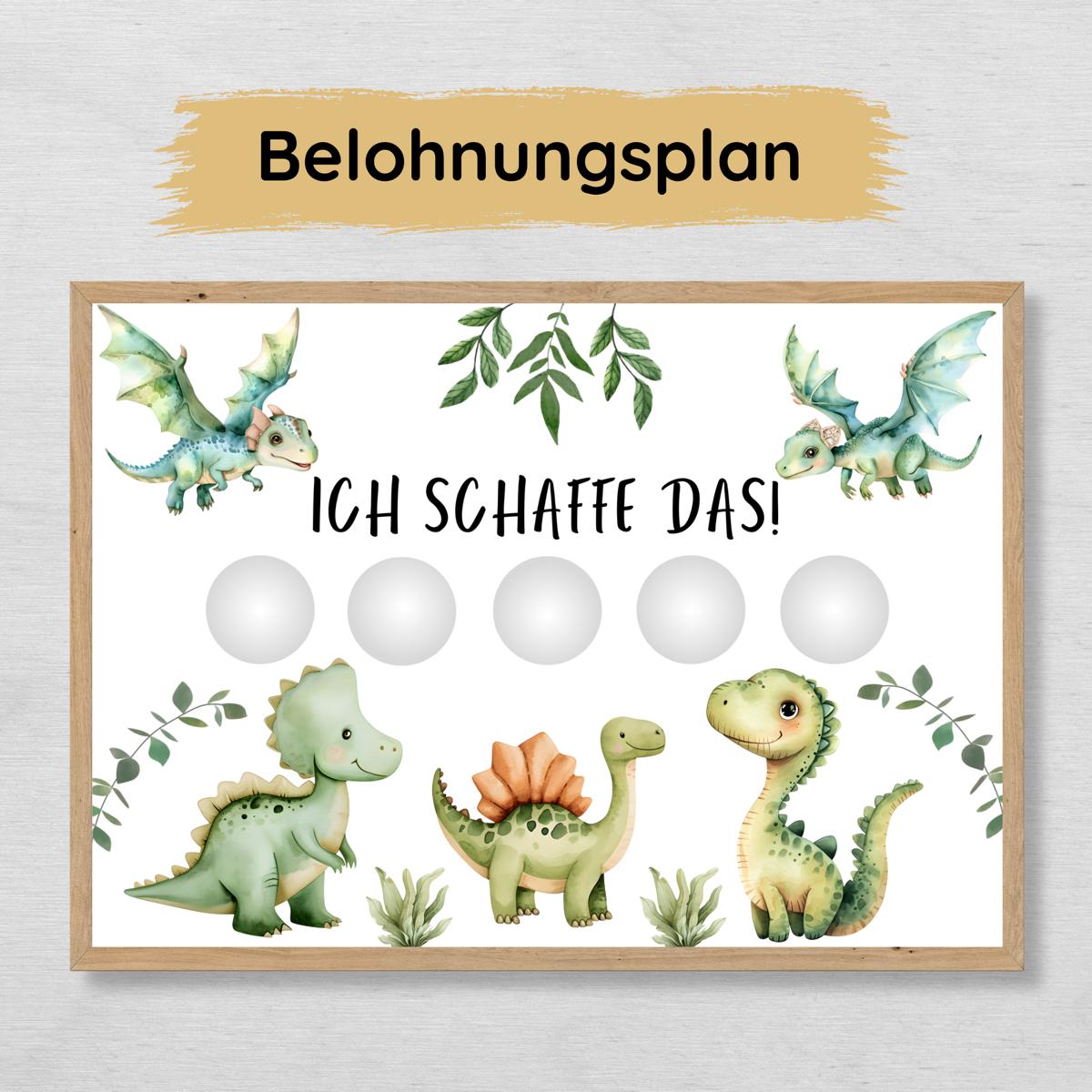 Dino Belohnungstafel für Jungs, ideal für jüngere Kinder