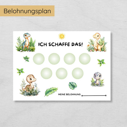 Dino Routine Set mit 160 Routinekarten & Planern