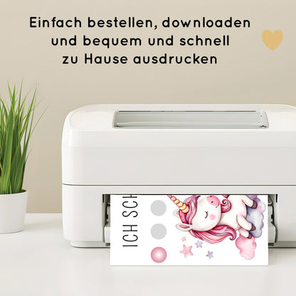 Einhorn Belohnungsplan für Kinder