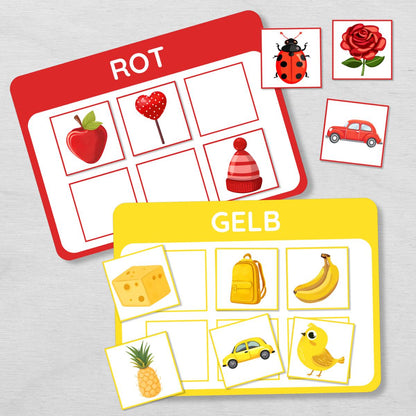 Farben Zuordnungsspiel für Kinder