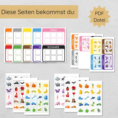 Farben Zuordnungsspiel für Kinder
