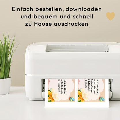 Feen Outdoor Schnitzeljagd mit 20 Hinweisen und Urkunde