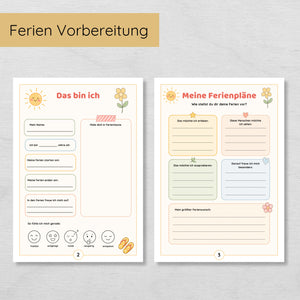 Ferientagebuch für Kinder Sommerferien