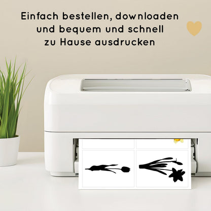 Blumen Schatten Zuordnungsspiel für Kinder