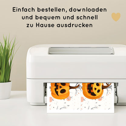 2 Teile Halloween Kürbis Puzzle für Kinder, Hälften zuordnen