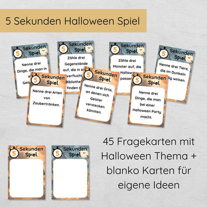 Halloween Spiele Set für Kinder Spielen, Rätseln & Ausmalbildern