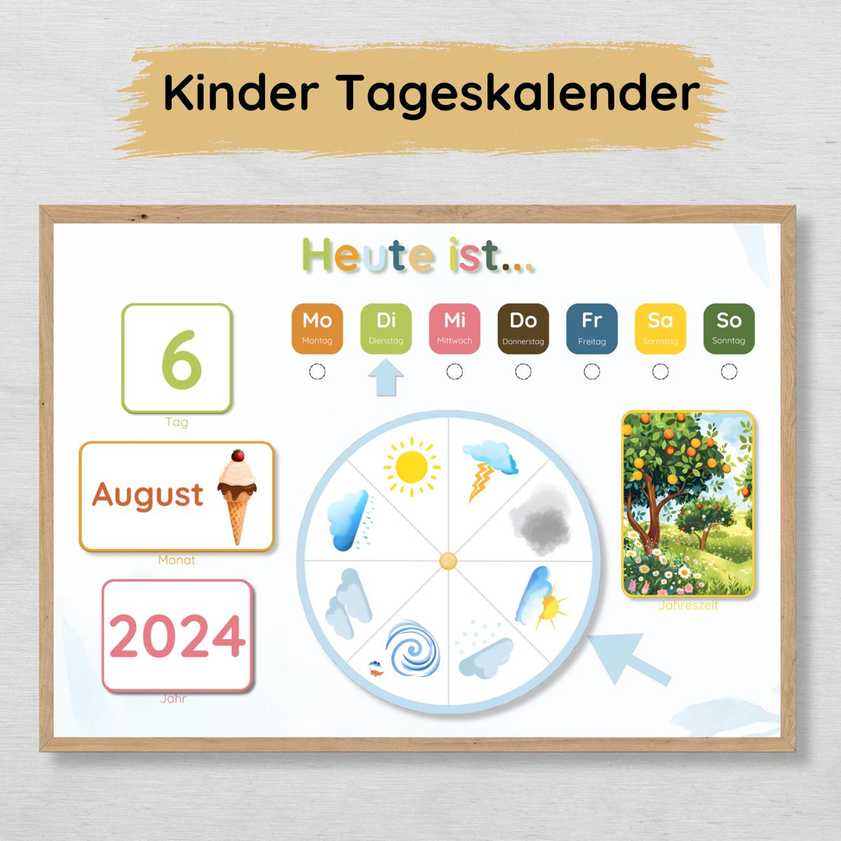 Tageskalender für Kinder