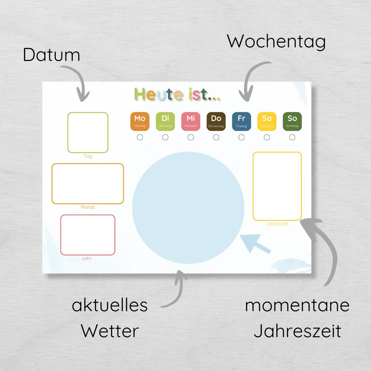 Tageskalender für Kinder