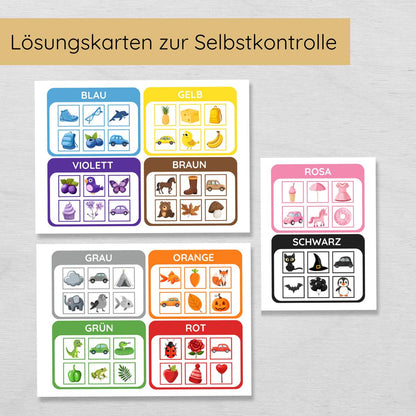 Farben Zuordnungsspiel für Kinder
