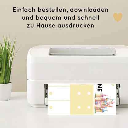 Prinzessin Morgenroutine & Abendroutine Plan für Kinder, PDF Routineplan