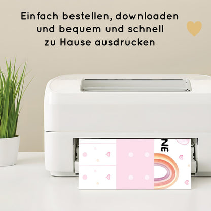 Regenbogen Morgenroutine & Abendroutine Plan für Kinder, PDF Routineplan