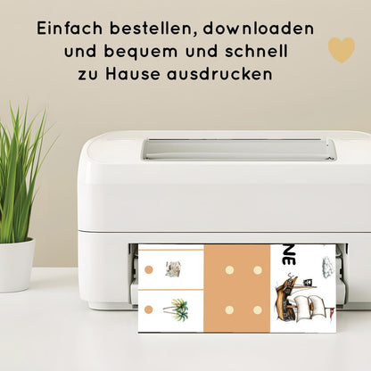 Pirat Morgenroutine & Abendroutine Plan für Kinder, PDF Routineplan
